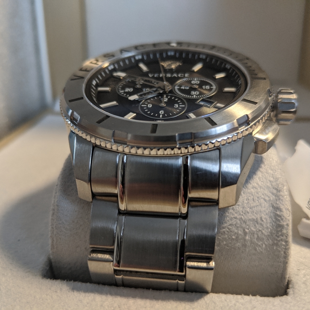 🟥SOLD🟥 Versace Chrono black Stainless Steel - Picture 4 of 7